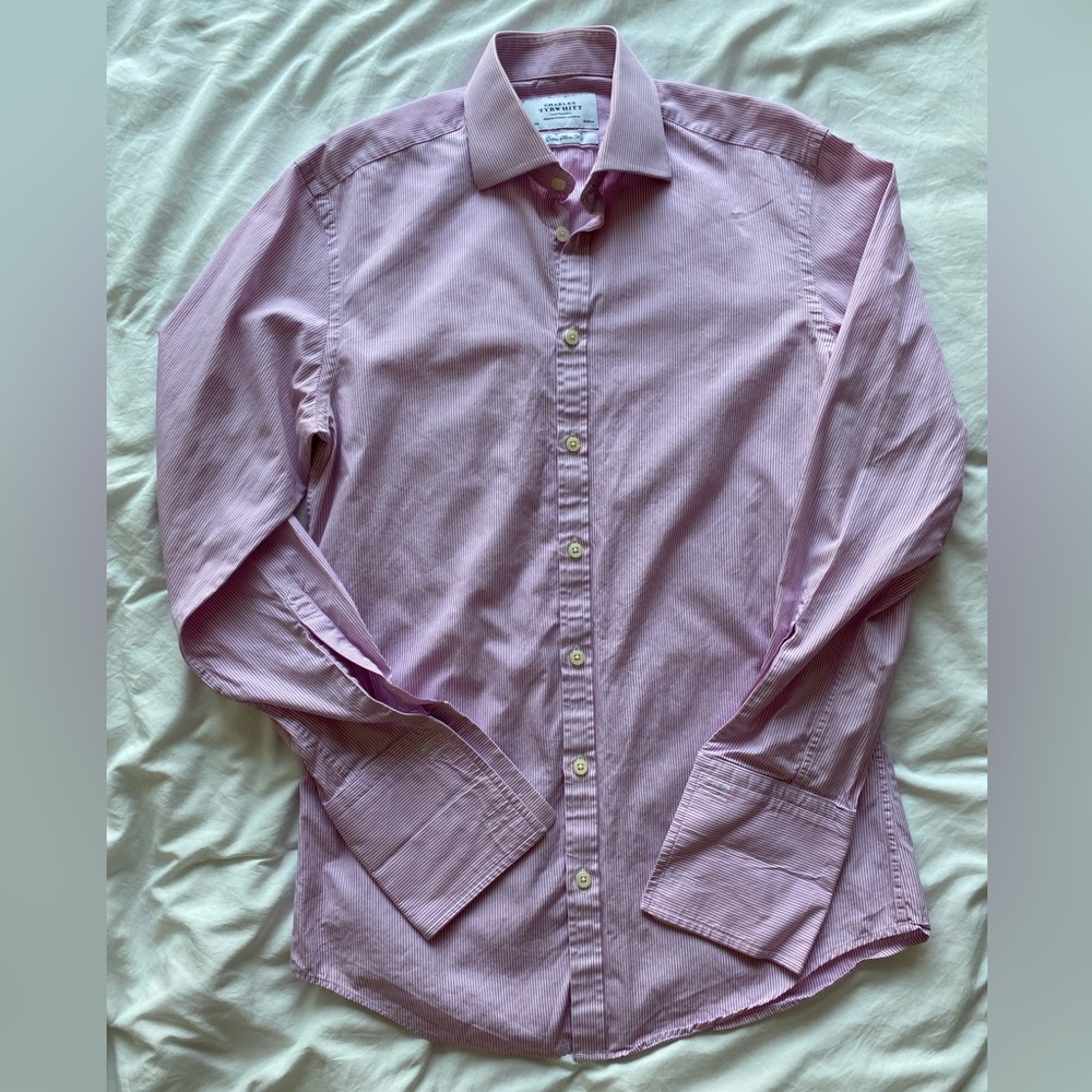 Charles Tyrwhitt Pink Casual Button Down Shirt